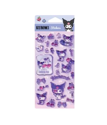 Opakowanie Naklejki Kuromi Pop Up wzór 1