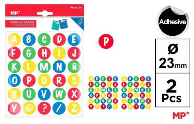 Opakowanie Naklejki literki 2 arkusze