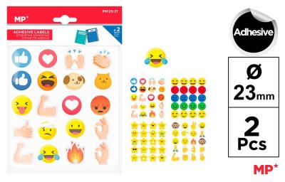 Naklejki mix wzorów 2 arkusze. Wydawca: MP Main Paper. SmakLiter.pl Opakowanie Naklejki mix wzorów 2 arkusze