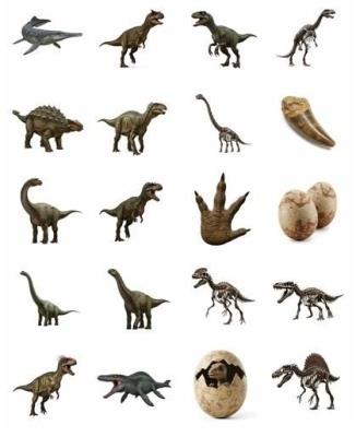 Naklejki Motywacyjne dinozaury 25mm. Wydawca: Tobby. SmakLiter.pl Opakowanie Naklejki Motywacyjne dinozaury 25mm