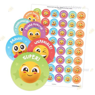 Opakowanie Naklejki motywacyjne - Emotki 01