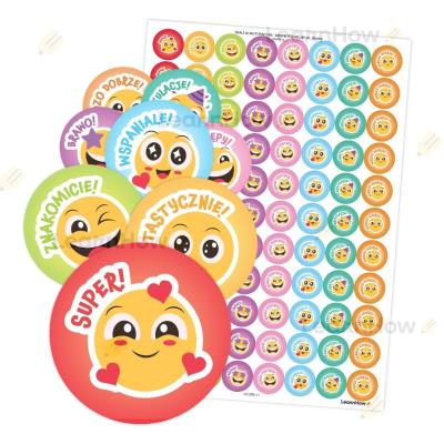 Opakowanie Naklejki motywacyjne - Emotki (polskie napisy)
