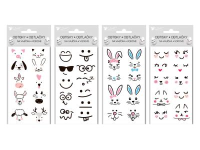 Opakowanie Naklejki na jajka wodne Emoji 7902 1szt.mix