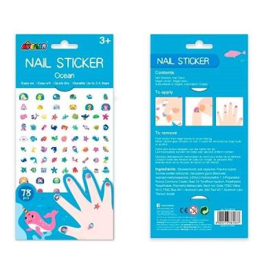 Naklejki na paznokcie - ocean. Wydawca: Russell. SmakLiter.pl Opakowanie Naklejki na paznokcie - ocean