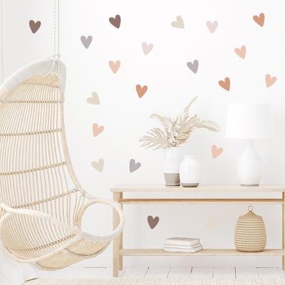 Opakowanie Naklejki na ścianę do pokoju dziecka serca boho