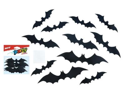 Naklejki na ścianę nietoperze 12szt. Wydawca: MFP. SmakLiter.pl Opakowanie Naklejki na ścianę nietoperze 12szt
