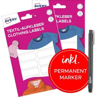 Opakowanie Naklejki na ubrania - 46x13mm