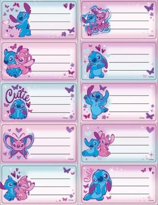 Opakowanie Naklejki na zeszyt Stitch 10szt