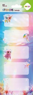 Opakowanie Naklejki na zeszyty Aqua Cuties 86x255 HAPPY COLOR