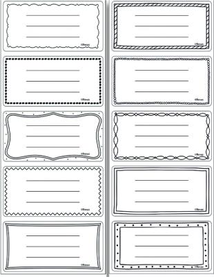 Opakowanie Naklejki na zeszyty pasek Unisex