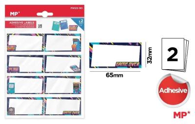 Opakowanie Naklejki na zeszyty Start Game