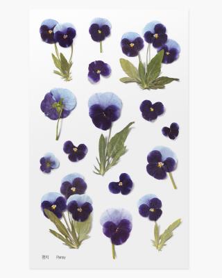 Opakowanie Naklejki ozdobne kwiaty Bratek