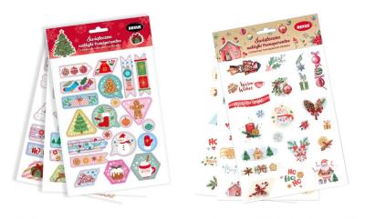 Opakowanie Naklejki ozdobne Świąteczne mix