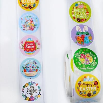 Opakowanie Naklejki papierowe na taśmie 25mm 500szt