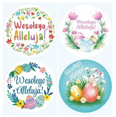 Opakowanie Naklejki papierowe na taśmie 38mm 300szt