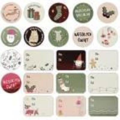 Opakowanie Naklejki papierowe okrągłe 28mm 21szt