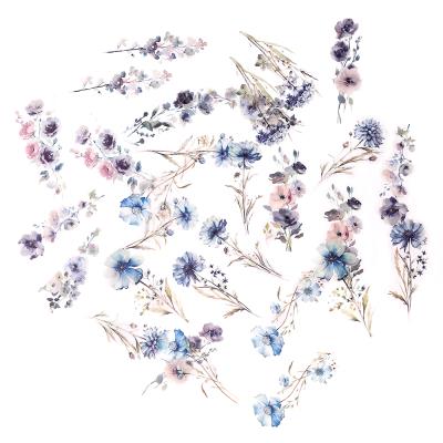 Opakowanie Naklejki pet kwiaty meteor blue 30 szt. .