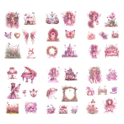 Naklejki pet połyskujące wróżki pink 6 arkuszy. Wydawca: DP CRAFT. SmakLiter.pl Opakowanie Naklejki pet połyskujące wróżki pink 6 arkuszy
