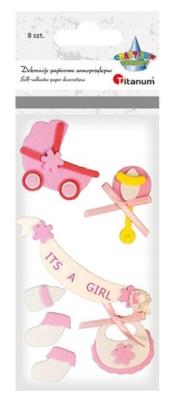 Opakowanie Naklejki piankowe 3D akcesoria noworodka 8szt