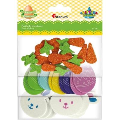 Opakowanie Naklejki piankowe miks wzorów 44szt