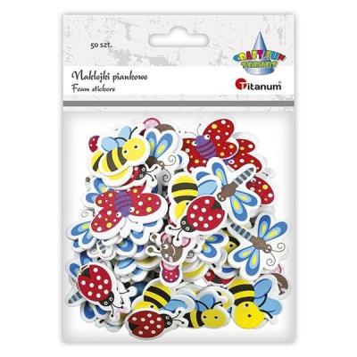 Opakowanie Naklejki piankowe owady mix 50szt