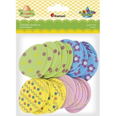 Opakowanie Naklejki piankowe pisanki mix 24szt