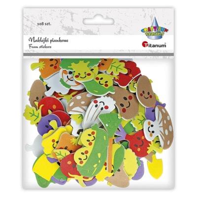 Opakowanie Naklejki piankowe warzywa mix 108szt