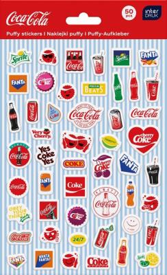 Opakowanie Naklejki puffy Coca Cola 50szt