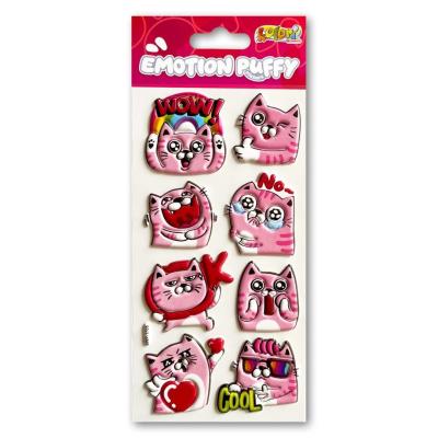 Opakowanie Naklejki puffy Emotion Cat