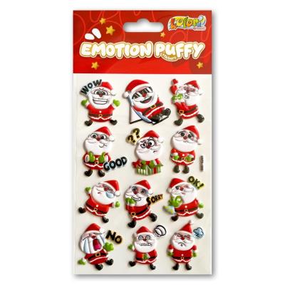 Opakowanie Naklejki puffy Emotion Santa Clauses
