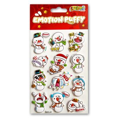 Opakowanie Naklejki puffy Emotion Snowmen