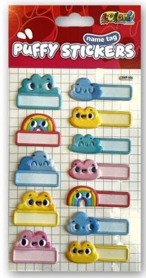 Opakowanie Naklejki Puffy Name Tag Clouds PENMATE