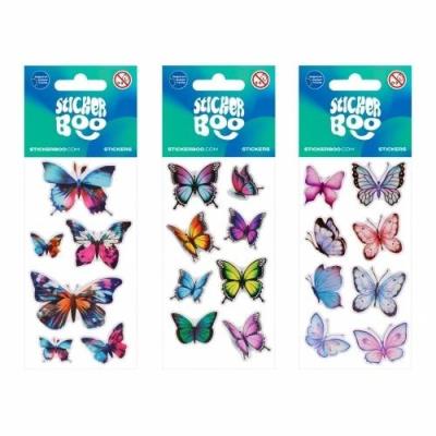 Opakowanie Naklejki Sticker BOO Motyle mix