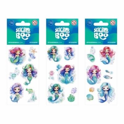 Opakowanie Naklejki Sticker BOO Syrenka mix