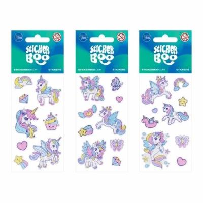 Naklejki Sticker BOO Unicorn mix. Wydawca: Sticker Boo. SmakLiter.pl Opakowanie Naklejki Sticker BOO Unicorn mix