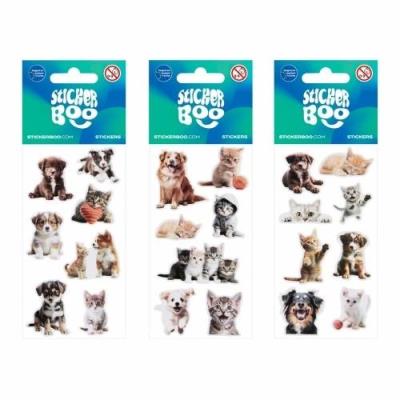 Opakowanie Naklejki Sticker BOO Zwierzęta Domowe mix
