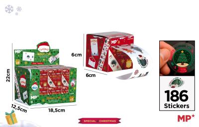 Opakowanie Naklejki świąteczne Boże Narodzenie w rolce