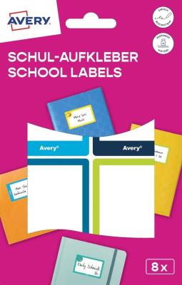 Opakowanie Naklejki szkolne - 48x70 mm 8 naklejek