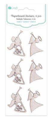 Opakowanie Naklejki tekturowe - aniołki 6szt