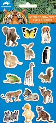 Naklejki wypukłe Animal Planet. Wydawca: Diakakis. SmakLiter.pl Opakowanie Naklejki wypukłe Animal Planet