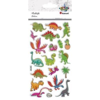 Opakowanie Naklejki wypukłe dinozaury 20szt