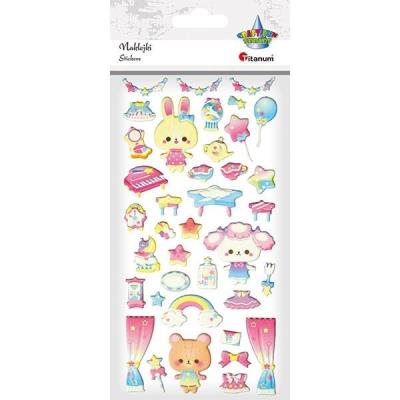 Opakowanie Naklejki wypukłe dla dziewczynki 38szt