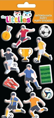 Naklejki wypukłe Football. Wydawca: Diakakis. SmakLiter.pl Opakowanie Naklejki wypukłe Football