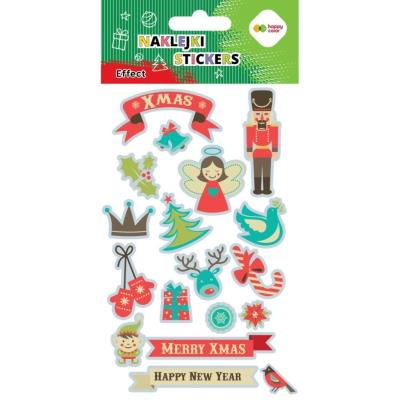 Naklejki Xmas 10x20cm HAPPY COLOR. Wydawca: GDD. SmakLiter.pl Opakowanie Naklejki Xmas 10x20cm HAPPY COLOR
