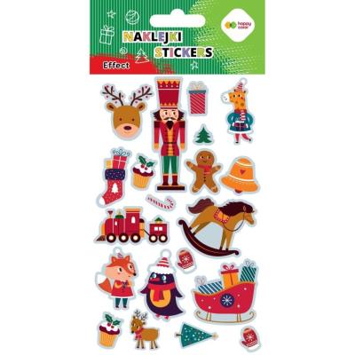 Naklejki Xmas toys 10x20cm HAPPY COLOR. Wydawca: GDD. SmakLiter.pl Opakowanie Naklejki Xmas toys 10x20cm HAPPY COLOR