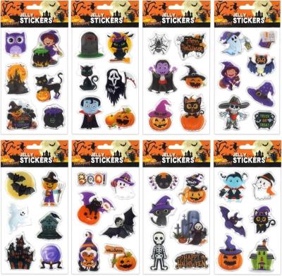 Opakowanie Naklejki żelowe halloween 6szt MIX