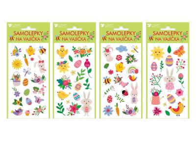Opakowanie Naklejki  żelowe na jajka 9x19cm 1szt.mix