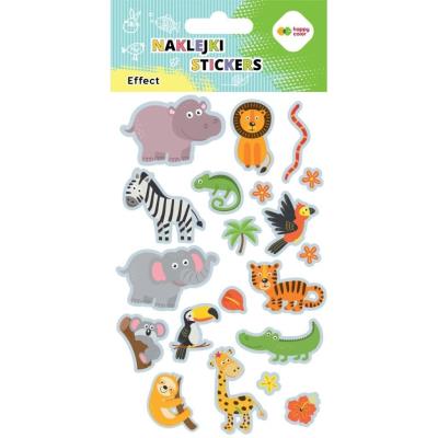 Opakowanie Naklejki Zoo 10x20cm HAPPY COLOR