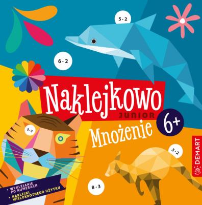 Okładka książki Naklejkowo Junior 6+ Mnożenie