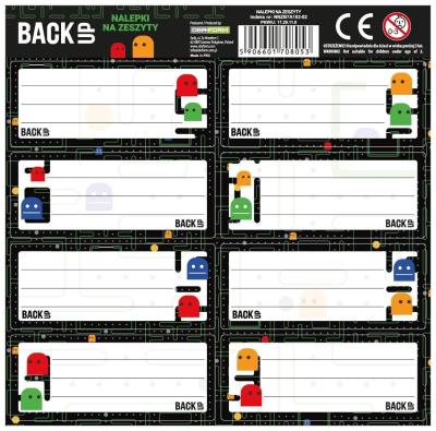 Opakowanie Nalepki na zeszyt BackUp 7 A102 (25szt) DERFORM